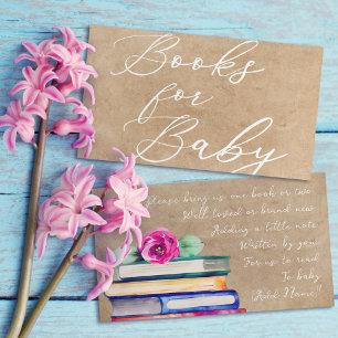 Cute Colorful Floral Waterverf Books for Baby Informatiekaartje