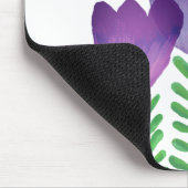 Cute Colorful Floral Waterverf Custom Muismat (Hoek)