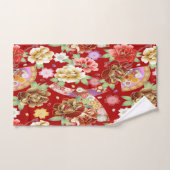 Cute Colorful Flowers Bad Handdoek (Handdoek)