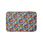 Cute Colorful Flowers Pattern Badmat (Voorkant)