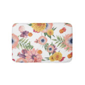 Cute Colorful Flowers Pattern Badmat (Voorkant)
