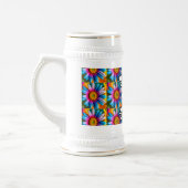 Cute Colorful Flowers Pattern Bierpul (Links)