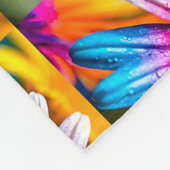 Cute Colorful Flowers Pattern Fleece Deken (Hoek)