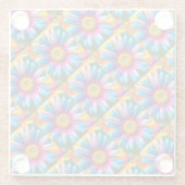 Cute Colorful Flowers Pattern Glazen Onderzetter (Achterkant)
