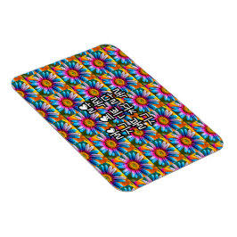 Cute Colorful Flowers Pattern Magneet