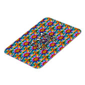 Cute Colorful Flowers Pattern Magneet (Linkerzijde)