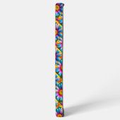 Cute Colorful Flowers Pattern Samsung Galaxy Hoesje (Linkerkant)