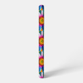 Cute Colorful Flowers Pattern Samsung Galaxy Hoesje (Linkerkant)
