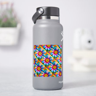 Cute Colorful Flowers Pattern Sticker