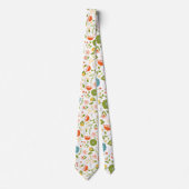 Cute Colorful Flowers Pattern Stropdas (Voorkant)