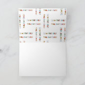 Cute Colorful Fun Eco Friendly Holiday Season Feestdagen Kaart (Binnen)