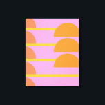 Cute Colorful Geometric Scandinavian Art Roze Canvas Afdruk<br><div class="desc">Cute Colorful Geometric Scandinavian Art in Pink,  Oranje en Yellow Canvas Print</div>