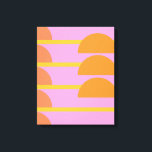 Cute Colorful Geometric Scandinavian Art Roze Canvas Afdruk<br><div class="desc">Cute Colorful Geometric Scandinavian Art in Pink,  Oranje en Yellow Canvas Print</div>