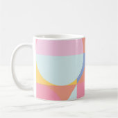 Cute Colorful Geometric Shapes Collage Artwork Koffiemok (Links)