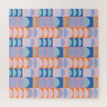 Cute Colorful Geometric Shaptern Blue Legpuzzel<br><div class="desc">Cute Colorful Geometric Shapre Pattern Blue Puzzle</div>