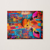 Cute Colorful Giraffe Legpuzzel (Horizontaal)