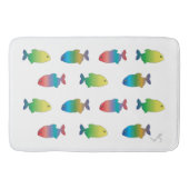 Cute Colorful Happy Fish Pattern Badmat (Voorkant)