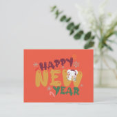 Cute Colorful Happy Nieuwjaar wensen Feestdagenkaart (Staand voorkant)