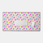 Cute colorful harten  Hoesje-Mate iPhone case Bureaumat (Keyboard & Muis)