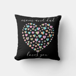 Cute Colorful Heart Pattern Kussen