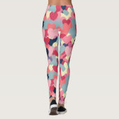 Cute Colorful Heart Pattern Leggings (Achterkant)