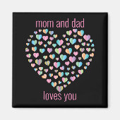 Cute Colorful Heart Pattern Magneet (Voorkant)