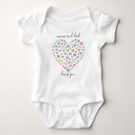 Cute Colorful Heart Pattern Romper
