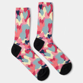 Cute Colorful Heart Pattern Sokken (Rechts)