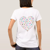 Cute Colorful Heart Pattern T-shirt (Achterkant)