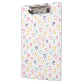 Cute Colorful Hearts Clipboard  Klembord (Links)