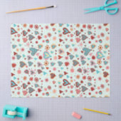 Cute Colorful Hearts Pattern Tissuepapier (Craft)