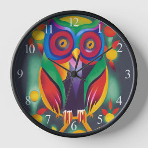 Cute Colorful Holographic Owl