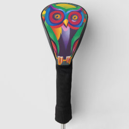 Cute Colorful Holographic Owl Golfheadcover
