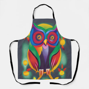 Cute Colorful Holographic Owl Schort
