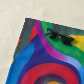 Cute Colorful Holographic Owl Strandlaken (In situ)