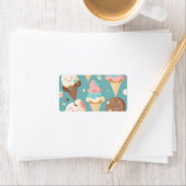 Cute colorful ice crème etiket (Insitu)