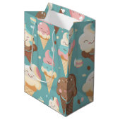 Cute colorful ice crème medium cadeauzakje (Voorkant Gekanteld)
