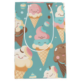 Cute colorful ice crème medium cadeauzakje