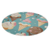 Cute colorful ice crème snijplank (Hoek)