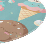 Cute colorful ice crème snijplank (Hoek)