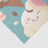 Cute colorful ice crème tissuepapier (Detail)