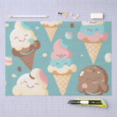 Cute colorful ice crème tissuepapier (Craft)
