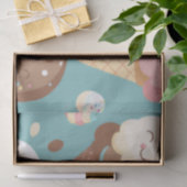 Cute colorful ice crème tissuepapier (Geschenk)