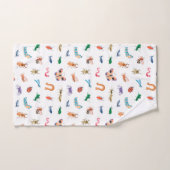 Cute Colorful Insect Pattern Bad Handdoek (Handdoek)