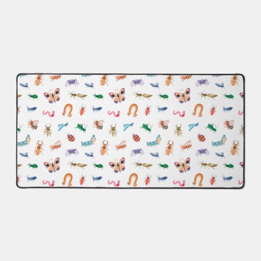 Cute Colorful Insect Pattern Bureaumat (Voorkant)