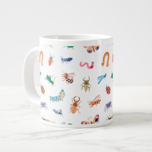 Cute Colorful Insect Pattern Grote Koffiekop