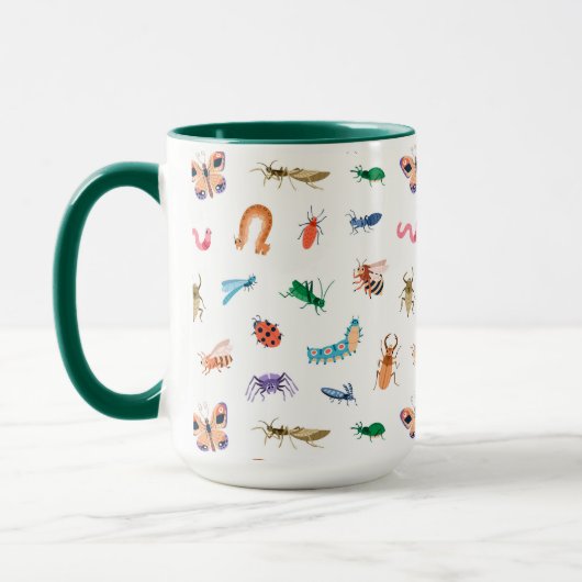 Cute Colorful Insect Pattern Mok (Links)