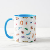 Cute Colorful Insect Pattern Mok (Links)