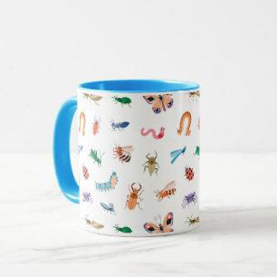 Cute Colorful Insect Pattern Mok