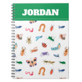 Cute Colorful Insect Pattern Notitieboek (Voorkant)